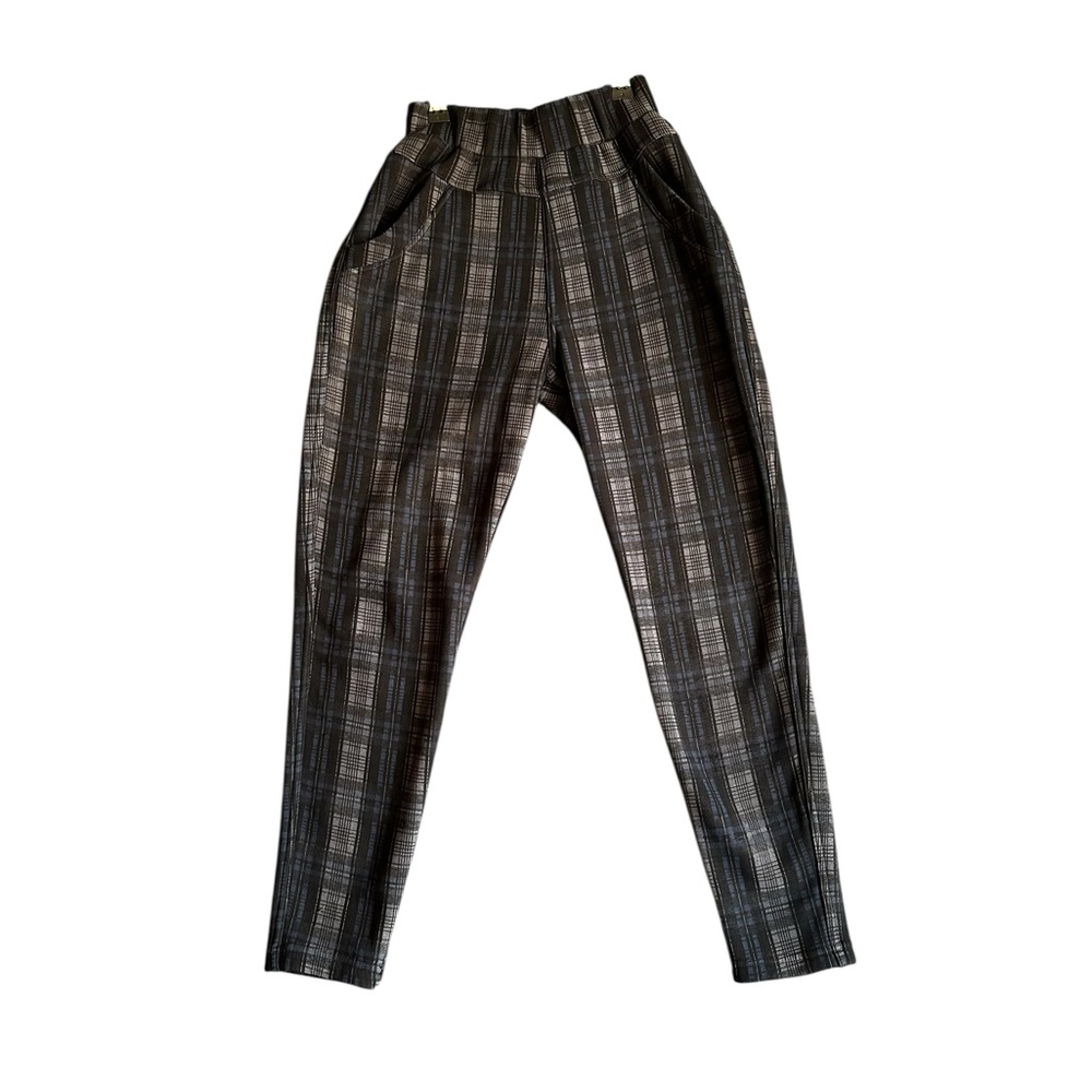 KYOYO WOMEN’S PLAID LEGGING 10%STRETCH COMFY PANTS SZ SMALL
